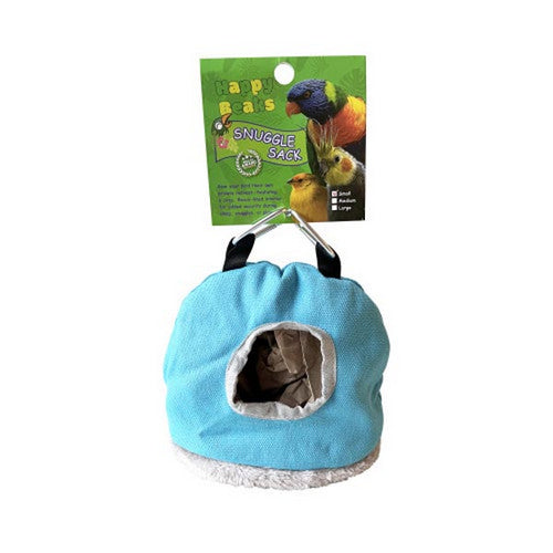 A&E Cage Company, Happy Beaks Snuggle Sack Bird Hut Assorted, 1 Count / Small