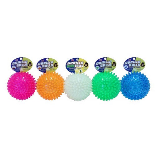 Petsport USA, Gorilla Ball Dog Toy Assorted, 1 Count / 2.8 Inches (Medium)