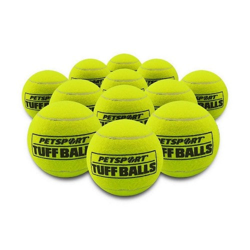 Petsport USA, Tuff Ball Dog toy Yellow, 1.8 Inches (Case Of 12)