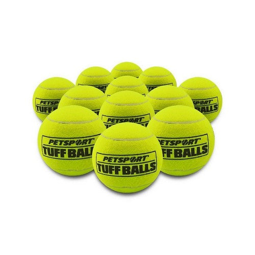 Petsport USA, Tuff Ball Dog toy Yellow, 2.5 Inches (Case Of 12)