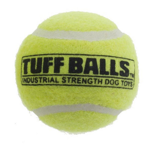 Petsport USA, Tuff Ball Dog toy Yellow, 4 Inches (Case Of 6)
