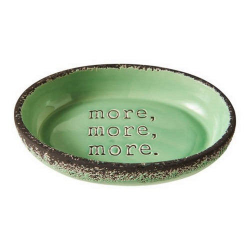 More More Cat Bowl Avocado 1 Count / 6 Inches by Spot