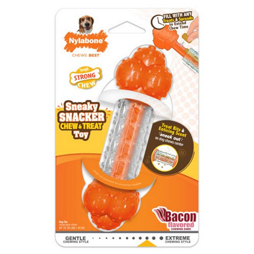 Nylabone, Sneaky Snacker Dog Treat Toy Sneaky Snacker, 1 Count / Medium / Wolf