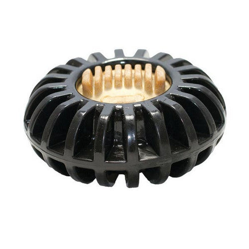 Dog Toy Treat Wheeler Black 1 Count (4.75 Inches / Large) by Starmark
