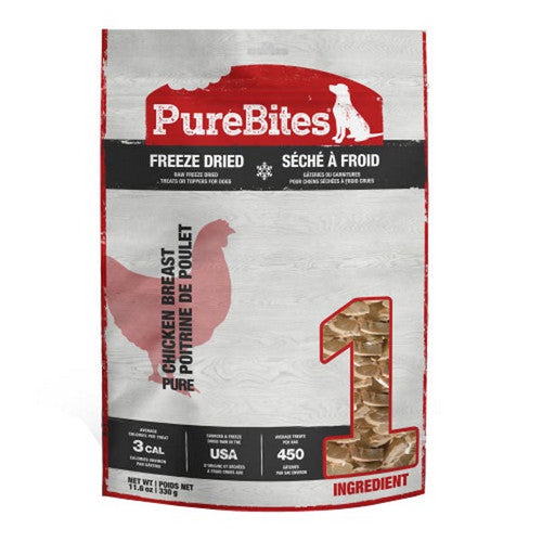 PureBites, Chicken Breast Freeze Dried Dog Treats, 1 Count / 11 Oz