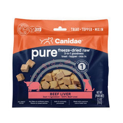 PURE goodness Freeze Dried Raw 3 in 1 Treat/Topper/Mix In Beef Liver 1 Count / 2.5 Oz by Canidae