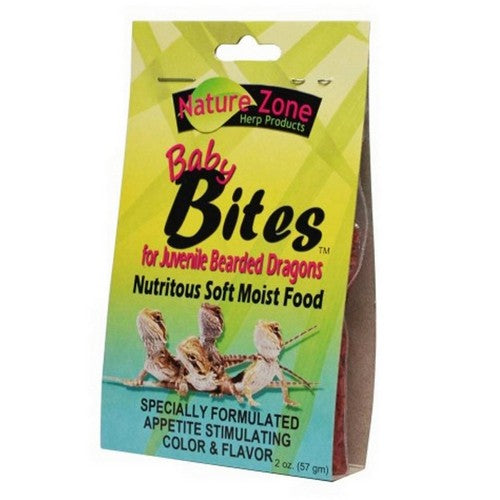 Nature Zone, Bearded Dragon Baby Bites Gel Food, 1 Count / 2 Oz