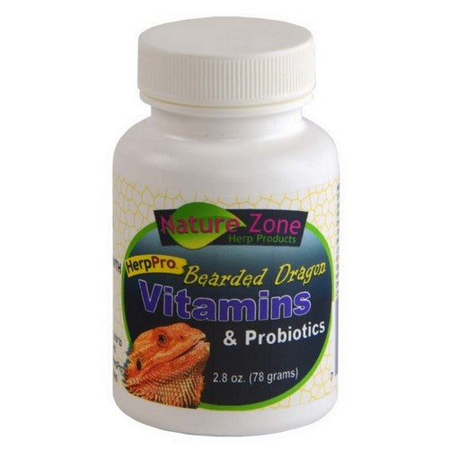 Bearded Dragon Vitamins and Probiotics Supplement 1 Count (2.8 Oz) by Nature Zone