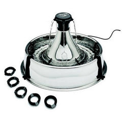 Stainless Steel 360 Pet Fountain Silver 1 Count / 128 Oz by PetSafe