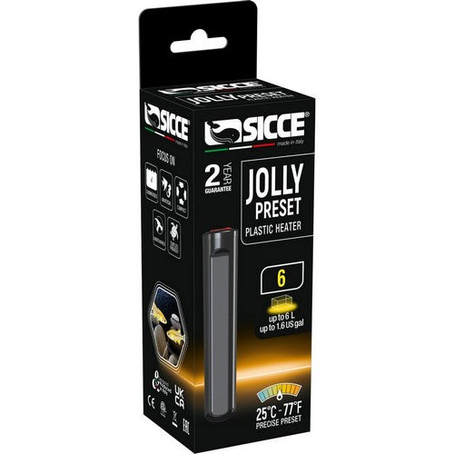 Jolly Preset Submersible Plastic Heater 1 Count / 6 Watts by Sicce