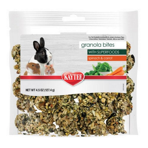 Granola Bites with Superfoods Spinach and Carrot 1 Count / 4.5 Oz by Kaytee