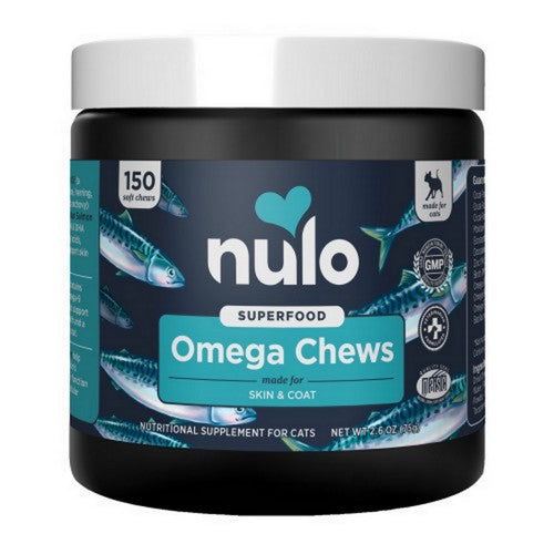 Superfood Omega Supplement Chews for Cats 150 Count (2.6 Oz) by Nulo