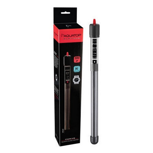 Aquatop, Quartz Platinum Glass Heater, 1 Count (55-100 Gallons / 300 Watts)