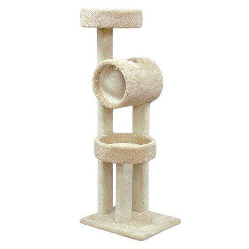 North American Pet Products, Playground with Tunnel and Two Nests, 1 Count / 61 Inches (Assorted)
