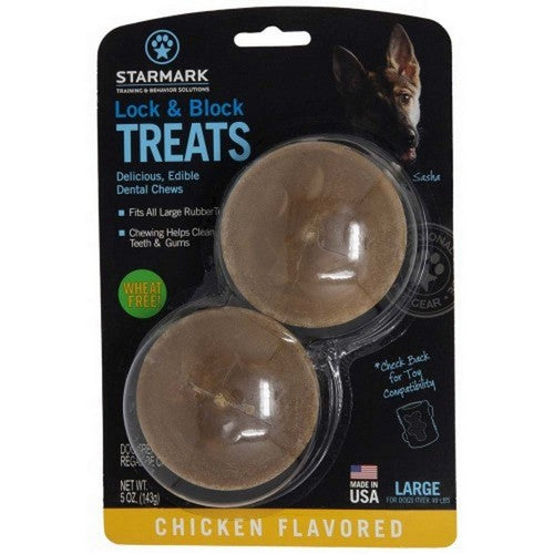 Starmark, Lock and Block Treat Chicken USA, 1 Count / 7 Oz (Large)