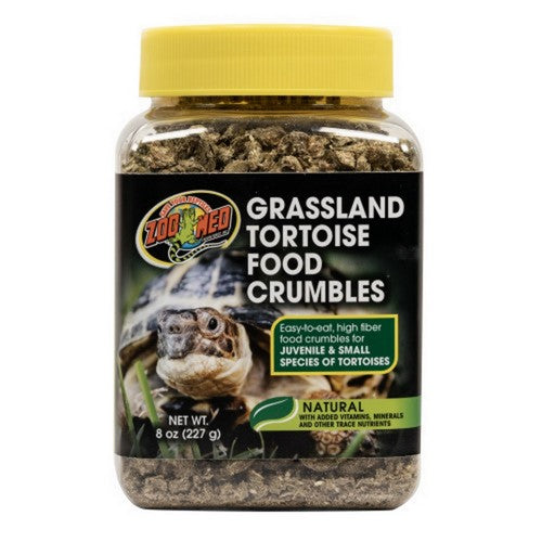 Grassland Tortoise Food Crumbles 1 Count / 8 Oz by Zoo Med