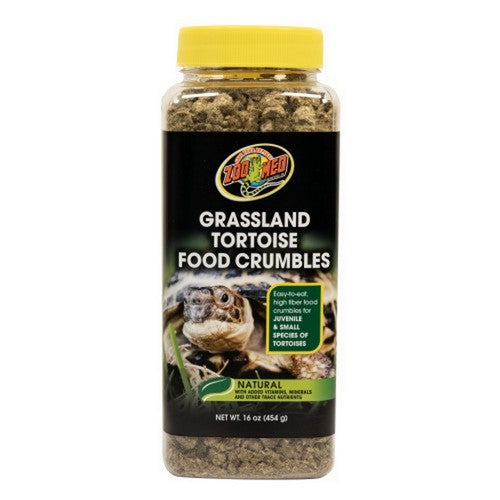 Grassland Tortoise Food Crumbles 1 Count / 16 Oz by Zoo Med