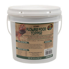 Lizard Flower Food Topper 1 Count / 8.5 Oz (Flakes) by Zoo Med