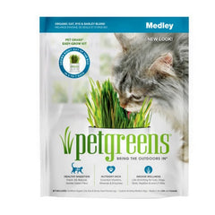 Medley Pet Grass Self Grow Kit Organic Oat, Rye and Barley Blend 1 Count / 3 Oz by Pet Greens