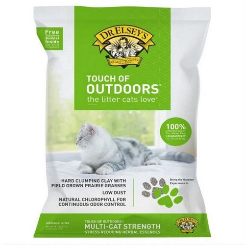 Precious Cat Manufacturing, Touch Of Outdoors Cat Litter, 40 Lbs