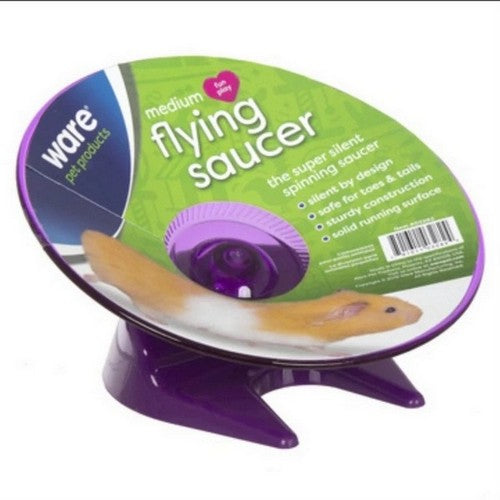 Ware Manufacturing, Flying Saucer Plastic Exercise Wheel Medium, 1 Count