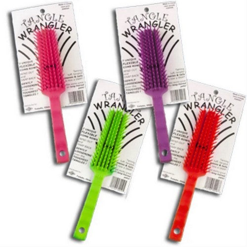 Tangle Wrangler Brush Neon Asstorted 1 Count by Tolco