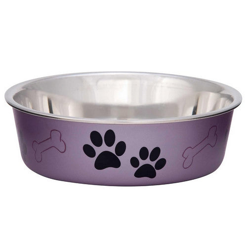 Loving Pets, Bowl Bella Metallic Grape Large, 1 Count