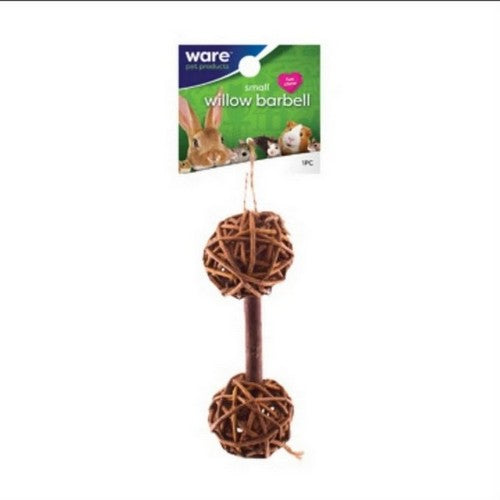Ware Manufacturing, Small Willow Barbell Chew Toy, 3 Count