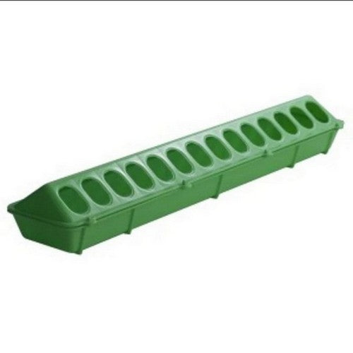 Miller Manufacturing Co, Plastic Flip Top Poultry Ground Feeder Lime Green, 2 Count