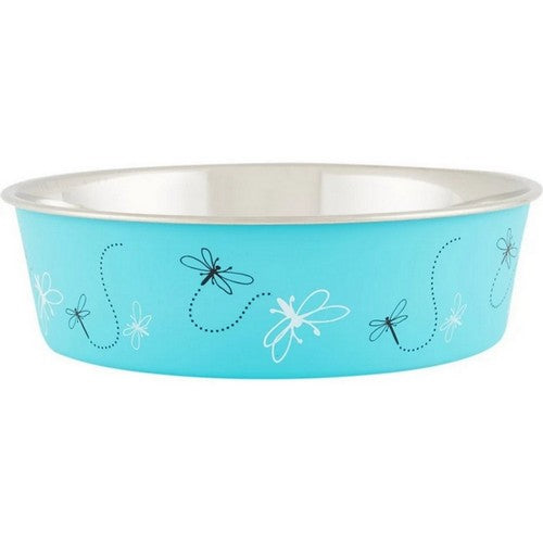 Loving Pets, Bowl Bella Dragonfly Turq Large, 1 Count