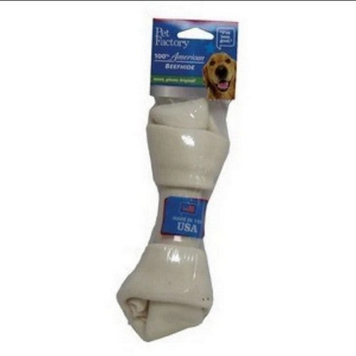 Pet Factory, Usa Rawhide Knotted Bone 7-8 Inch Peg, 3 Count