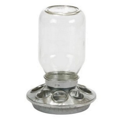 Miller Manufacturing Co, Mason Jar Baby Chick Feeder Clear, 1 Count
