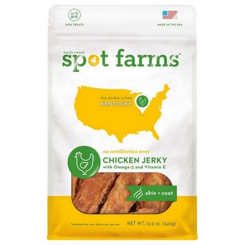 Spot Farms, Chicken Jerky Skin & Coat, 12 oz
