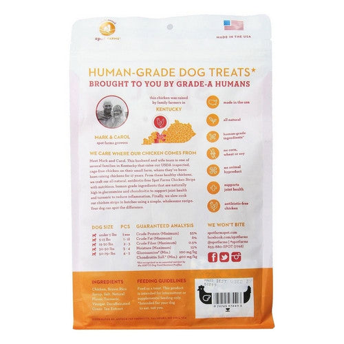 Spot Farms, Chicken Strip With Glucosamine & Chondroitin Dog, 12.5 Oz