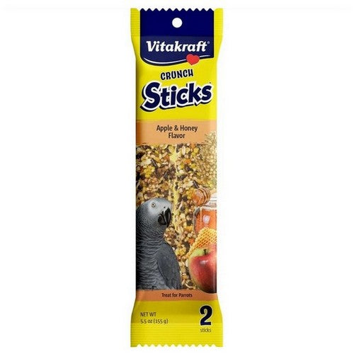 Parrot Sticks Apple Honey 5.5 Oz by Vitakraft Pet Products
