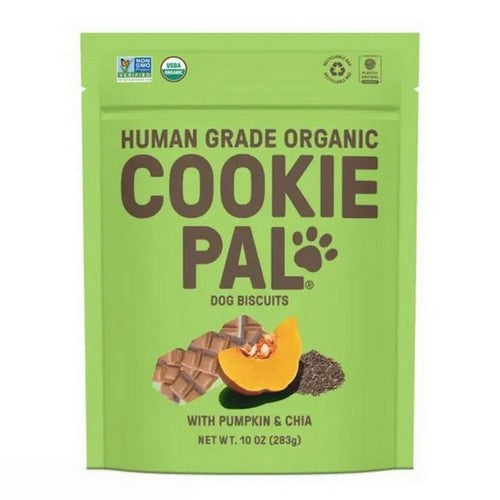 Organic Pumpkin And Chia Recipe Dog Biscuit 10 Oz by Cookie Pal