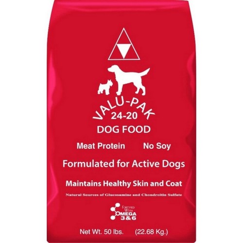 Valupak, Dog Food Red Bag, 50 Lbs