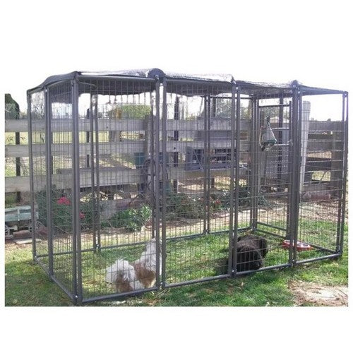 Asi Inc., Dog Kennel Panel Dark Gray 5'(W) X10'(L) X6'(H), 1 Count