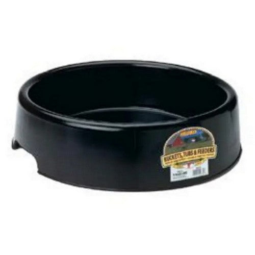 Miller Manufacturing Co, Plastic Pan Black Feeder Pan, 3 Gallons