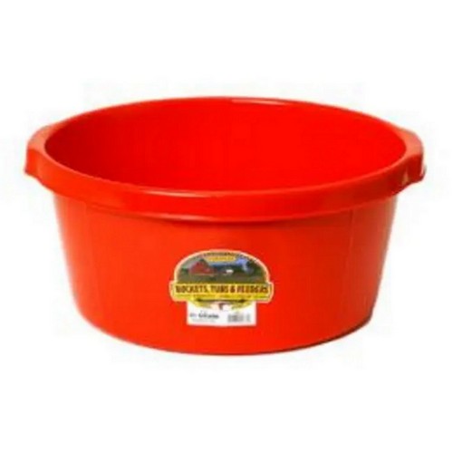 Miller Manufacturing Co, Little Giant DuraFlex Plastic Tub Red, 6.5 Gallon