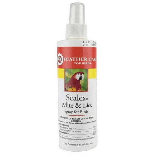 Scalex Mite And Lice Spray For Birds 8 Oz by Miraclecare