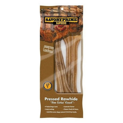 S & M Professionals, Rawhide Bone Natural 8.5 Inch, 2 Count