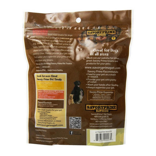 S & M Professionals, Rawhide Bone Dog Treat, 6 Count