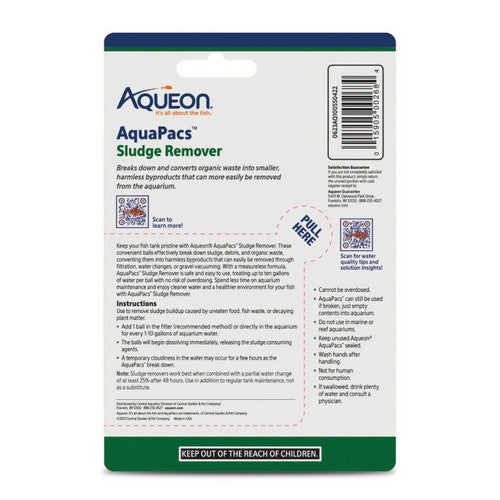 Aqueon, Aqueon AquaPacs Sludge Remover, 10 Gallons / (Case Of 6)