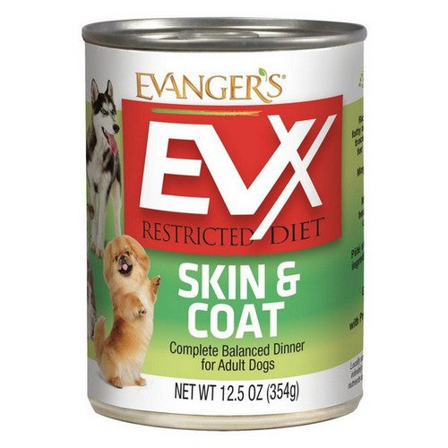 Evangers, EVx Restricted Diet Skin And Coat Wet Dog Food, 12 Count / 12.5 Oz (Case Of 12)