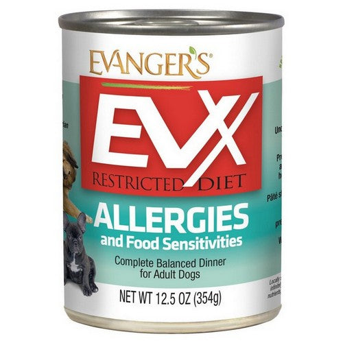 Evangers, EVx Restricted Diet Allergies And Food Sensitivities Wet Dog Food, 12 Count / 12.5 Oz (Case Of 12)