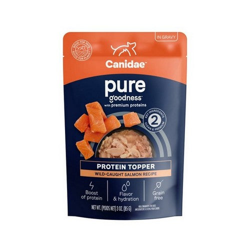 Canidae, Pure Goodness Protein Topper For Dogs Wild Caught Salmon In Gravy Wet, 3 Oz (Case Of 12)
