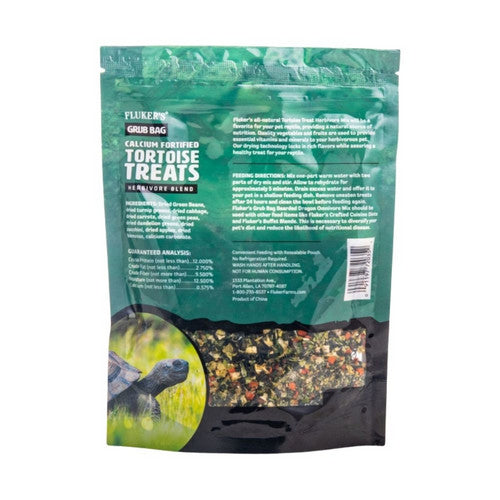 Fluker's, Grub Bag Tortoises Herbivore Blend Treats, 1 Count / 4 Oz