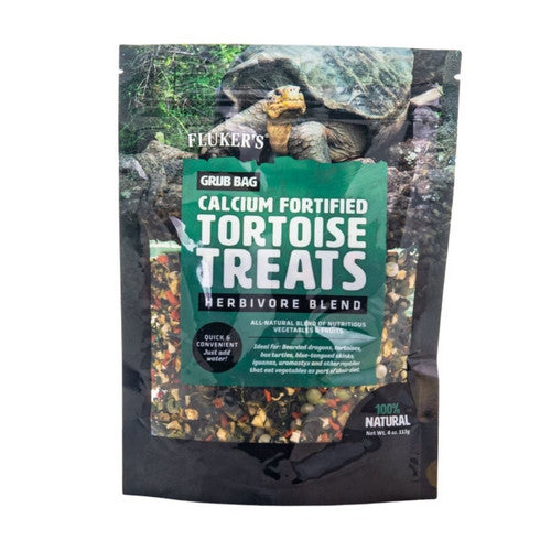 Fluker's, Grub Bag Tortoises Herbivore Blend Treats, 1 Count / 4 Oz