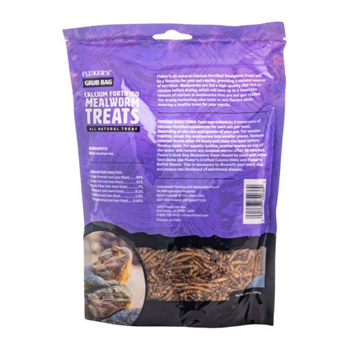 Fluker's, Grub Bag Mealworm Calcium Fortified Treats, 1 Count / 3.75 Oz